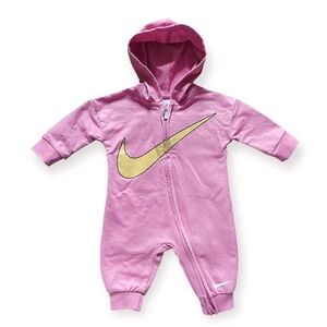 NIKE Jumpsuit Coverall Pink Baby Girl size 3M